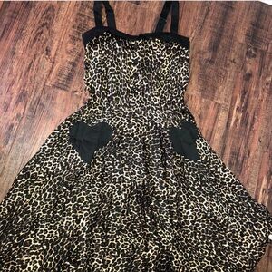 Pin Up Leopard Print Dress